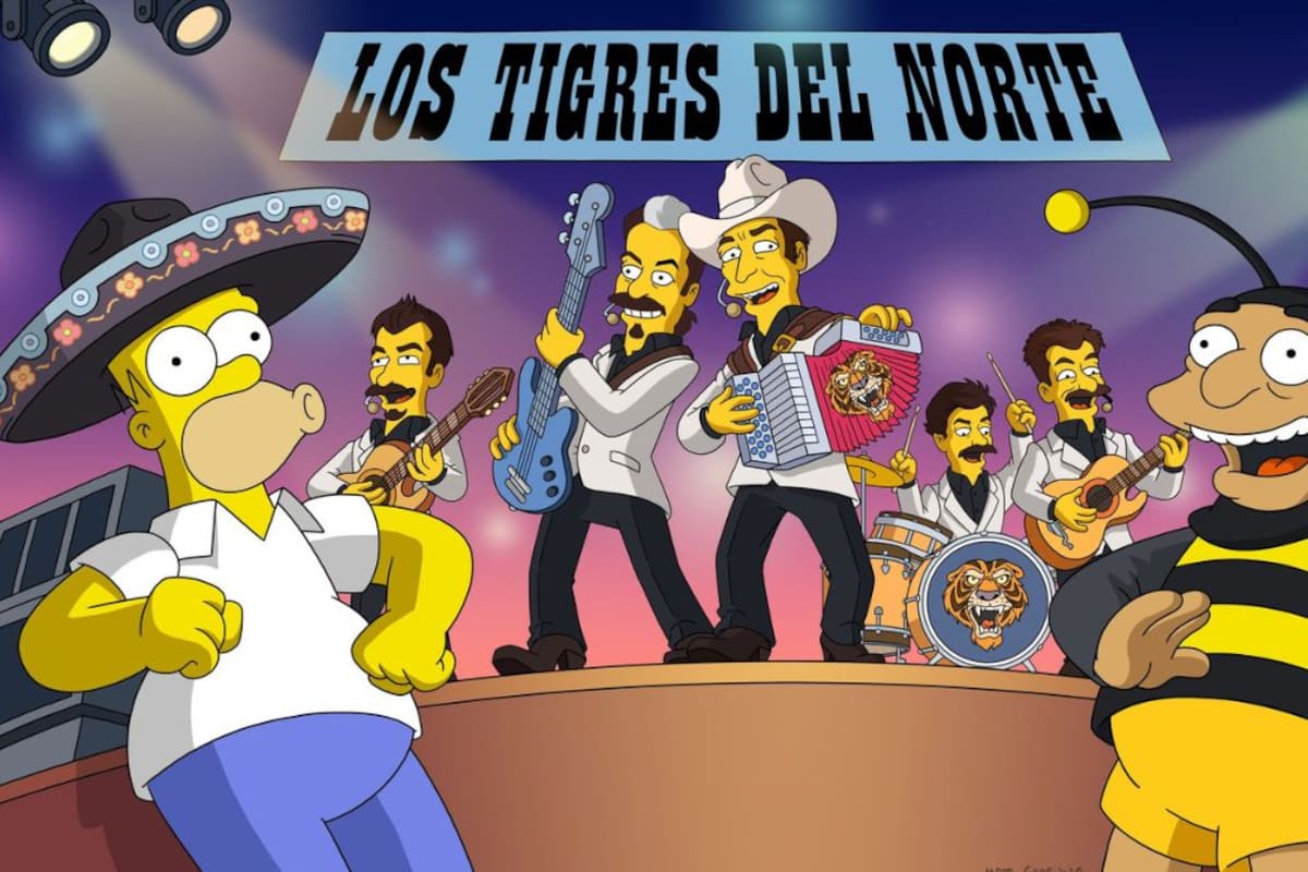 Los Tigres del Norte cantarán un corrido original para Los Simpson