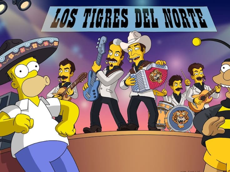 Los Tigres del Norte cantarán un corrido original para Los Simpson