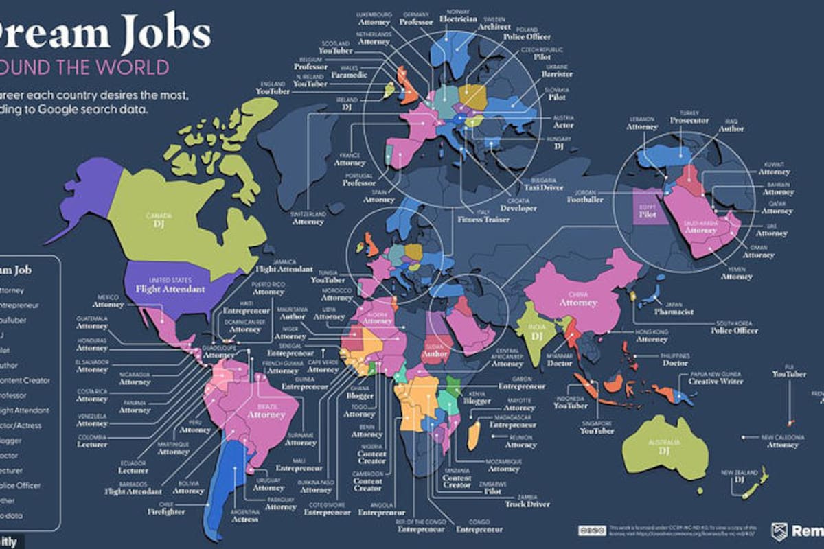 Los trabajos soñados en 2025: La profesión de piloto encabeza la lista mundial