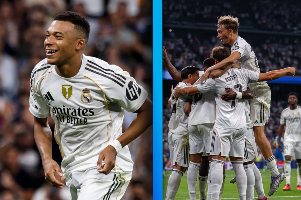 Doblete de Mbappé y el Real Madrid consigue su primer triunfo en el arranque de la Champions