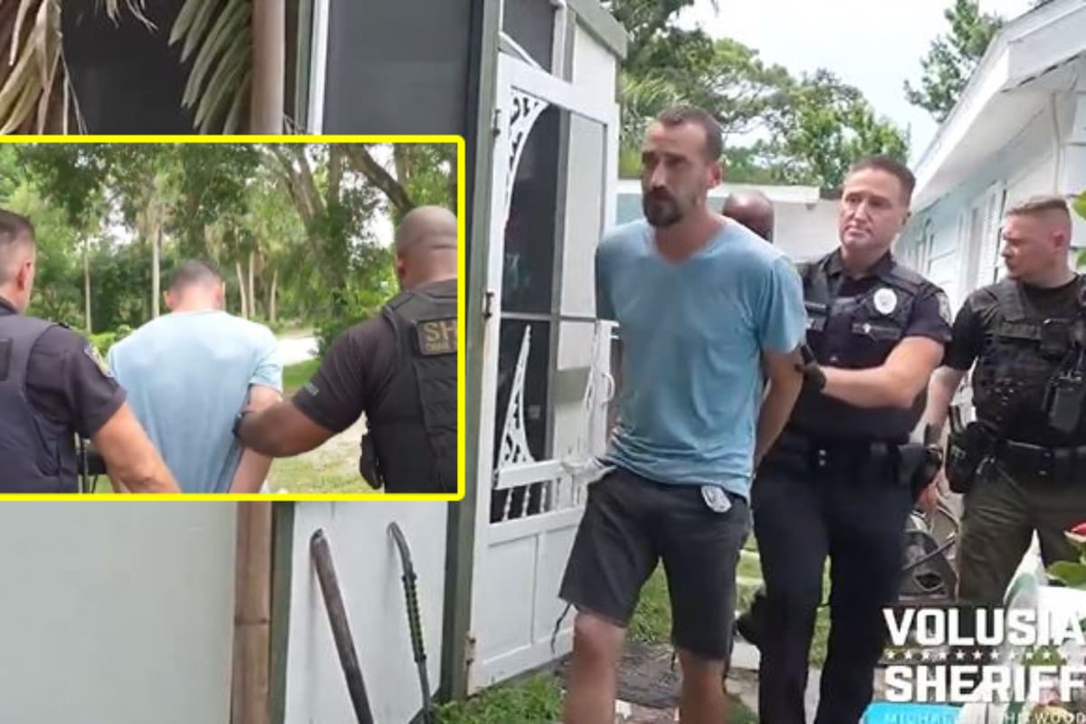 Momento de cuando arrestan a hombre en Florida tras la muerte de su bebé en un auto; él se fue a tomar y a cortar el cabello mientras el cuerpo del niño alcanzó temperaturas de 43 grados