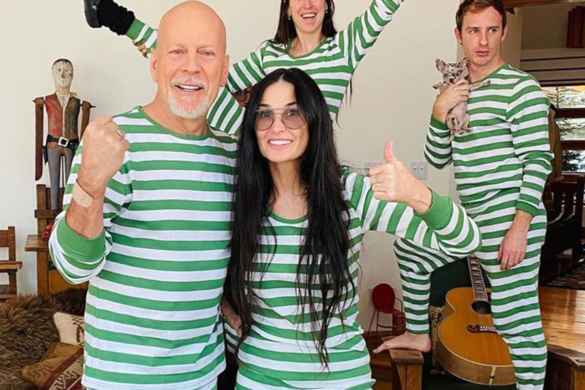Demi Moore y Bruce Willis pasan juntos la cuarentena en familia