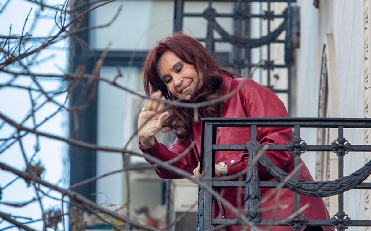 Cristina Fernández de Kirchner en su departamento de Buenos Aires./Foto: Redes Sociales.