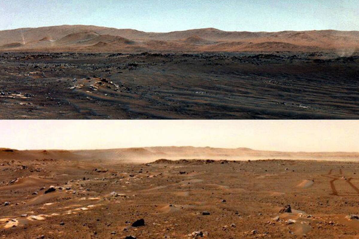 Perseverance detecta en Marte ráfagas de viento que levantan gran nube de polvo