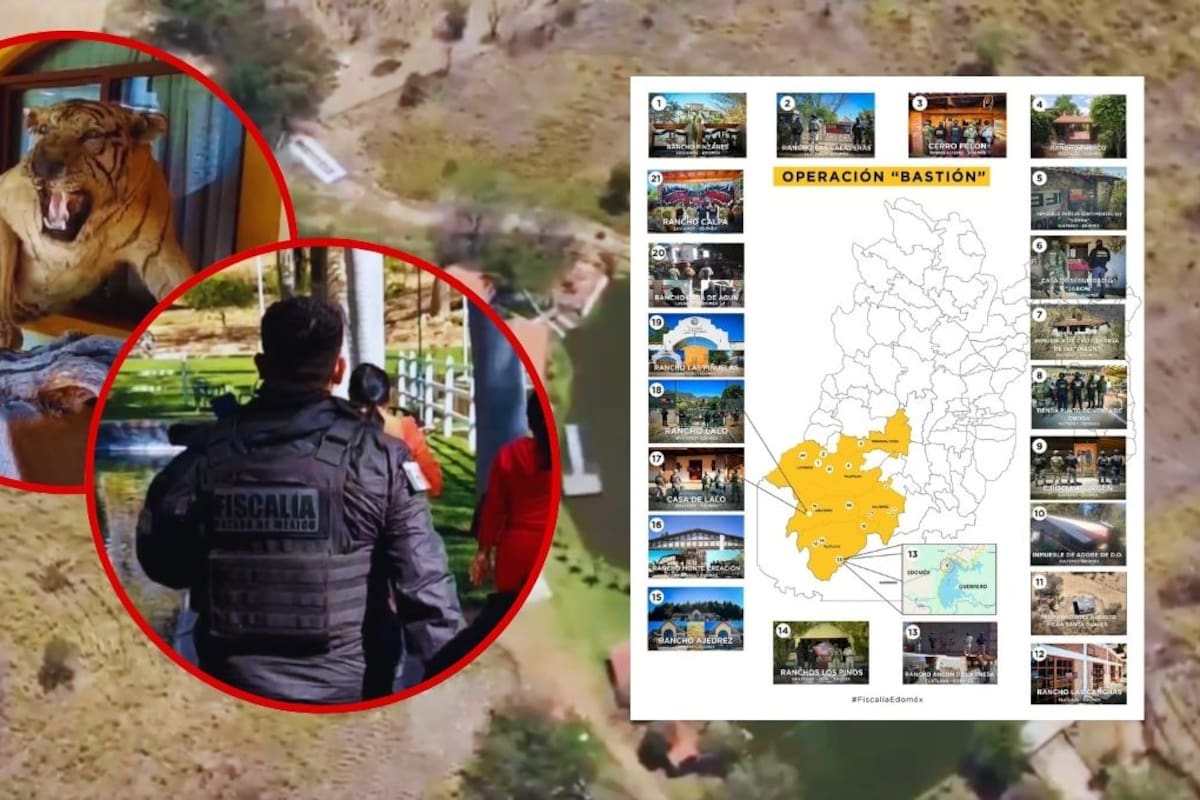 Operación Bastión: aseguran 21 propiedades de lujo vinculadas a líderes criminales en el Estado de México