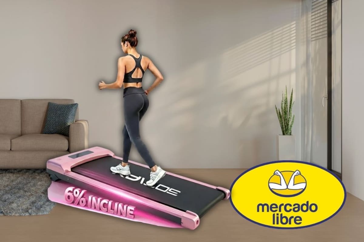 Mercado Libre liquida la caminadora plegable SOTIAY 2 en 1 con 63 por ciento de descuento para ejercicio en casa