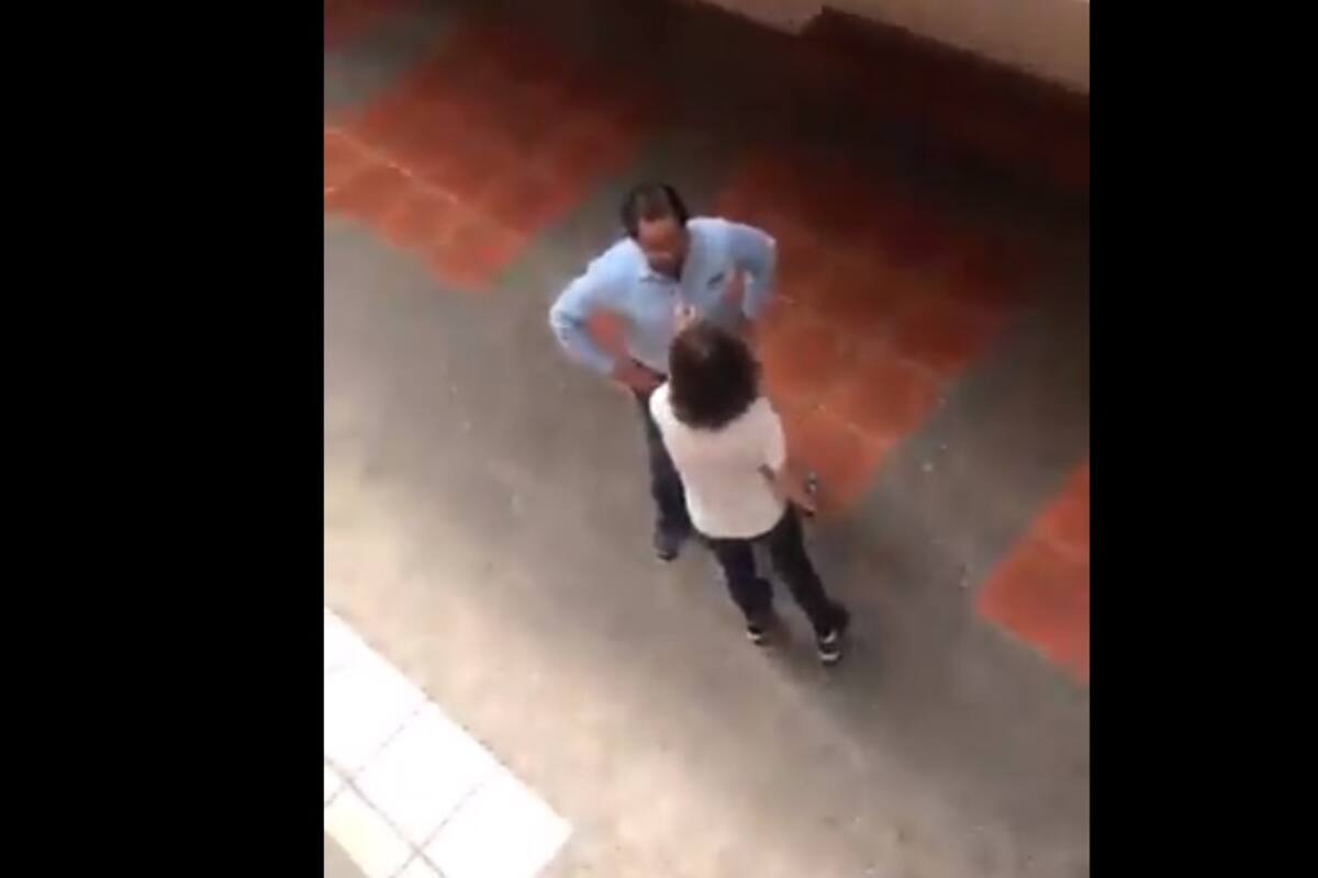 VIDEO: Alumna encara a profesor por acosar a estudiantes en Tamaulipas