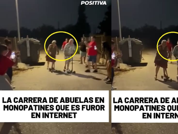 Viral: carrera de abuelas en monopatines causa sensación en internet