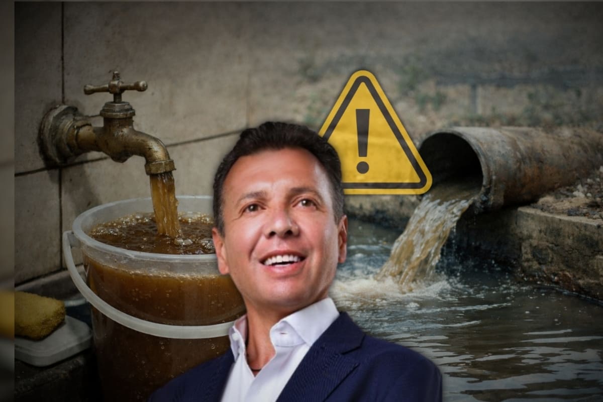 Está saliendo agua café y con mal olor en las casas por descargas clandestinas en el Sistema Antiguo de Abastecimiento de Guadalajara; Pablo Lemus planteó un nuevo acueducto de 11 mil 500 millones de pesos