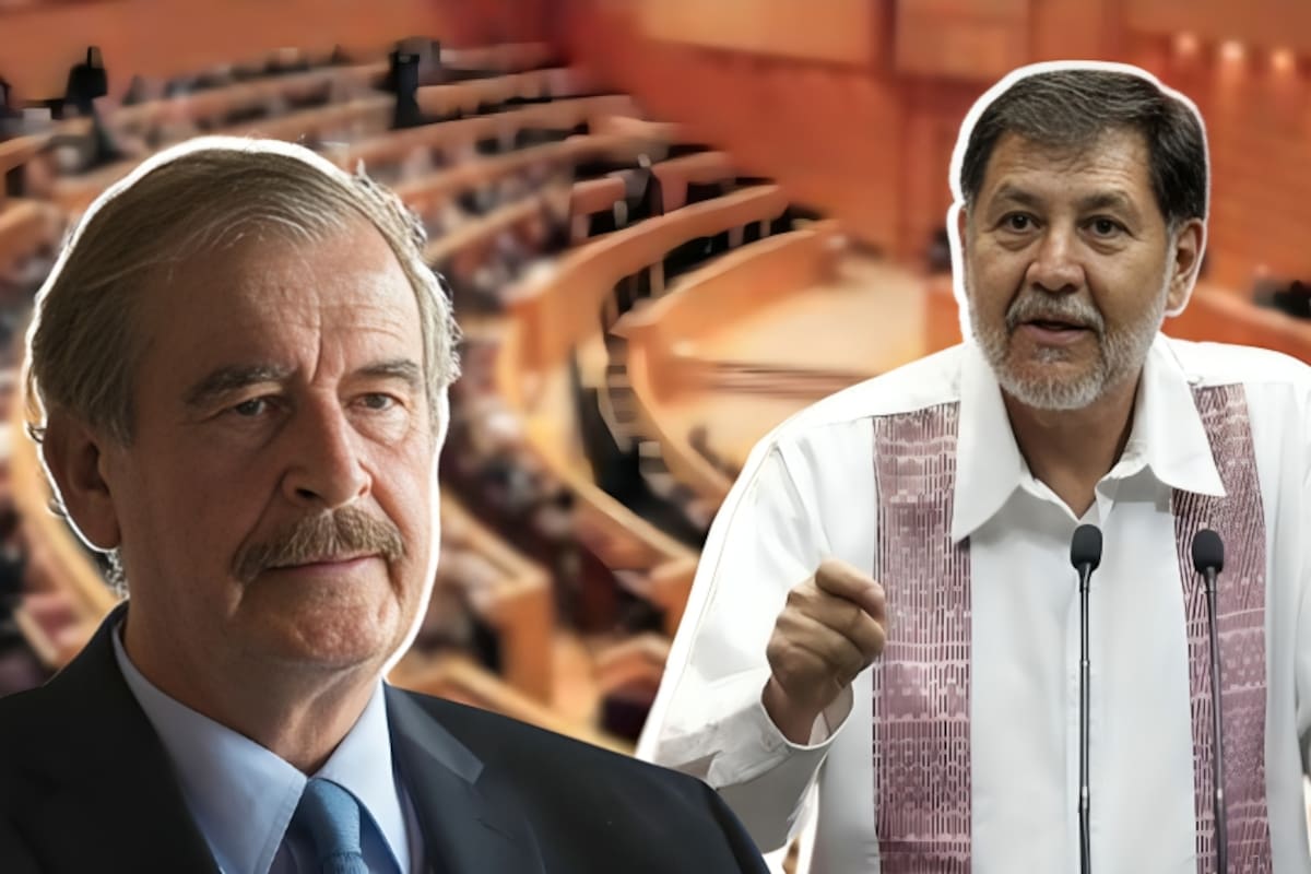 Fernández Noroña llama “cabeza hueca” a Vicente Fox y lo acusa de haber enriquecido solo a él y a su familia durante su periodo presidencial