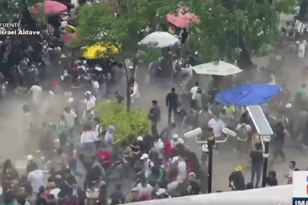 Celebración fuera del Senado en el Día Mundial de la mariguana termina en estampida