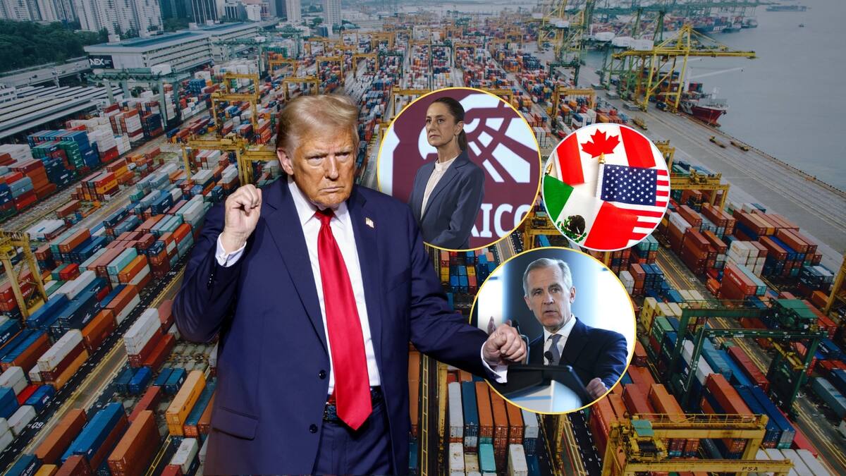 La tensión comercial entre Estados Unidos, México y Canadá parece lejos de terminar. Foto: Especial (EFE/Presidencia de México/AP)