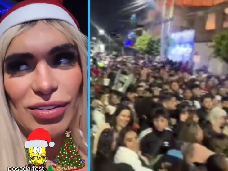 Wendy Guevara organiza posada en León y se descontrola: llegan más de 2 mil personas (VIDEOS)