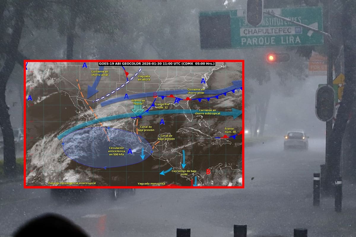 SMN alerta por frente frío 32: lluvias intensas, vientos de hasta 90 km/h y oleaje elevado en estas ciudades