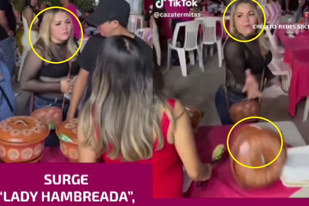 La llaman “Lady hambreada”: mujer grita y tira ollas a una banquetera por supuestamente no querer servirle comida
