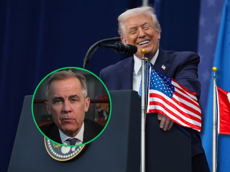 Donald Trump se refirió al primer ministro Mark Carney como “el futuro gobernador de Canadá”, en una nueva alusión a su deseo de que el país vecino sea el estado 51 de Estados Unidos
