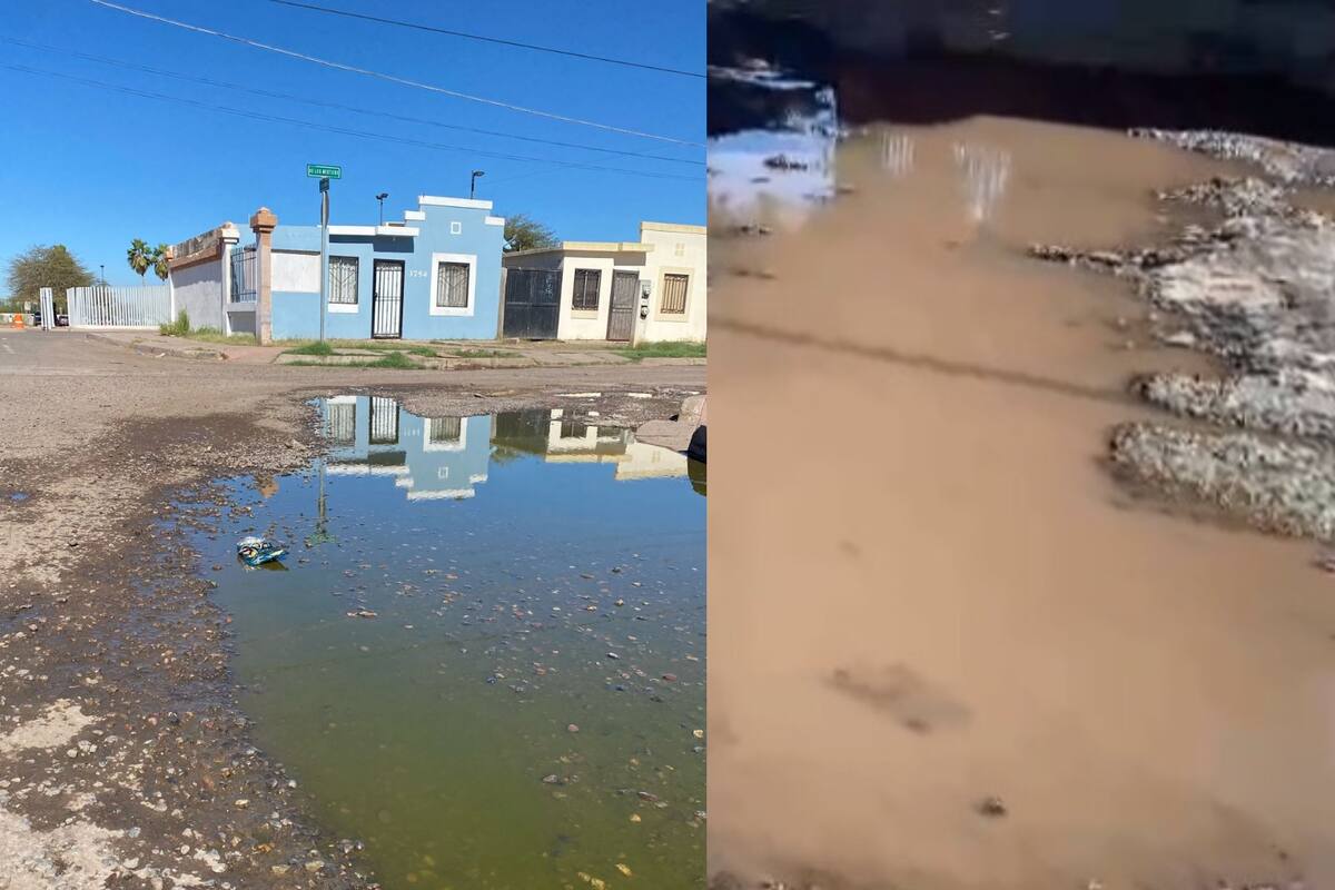 Fugas de aguas residuales no dan tregua en Cajeme