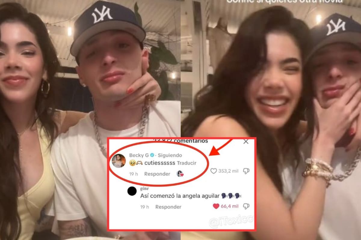 Comparan a Becky G con Ángela Aguilar por comentar un video de Kenia Os junto a Peso Pluma