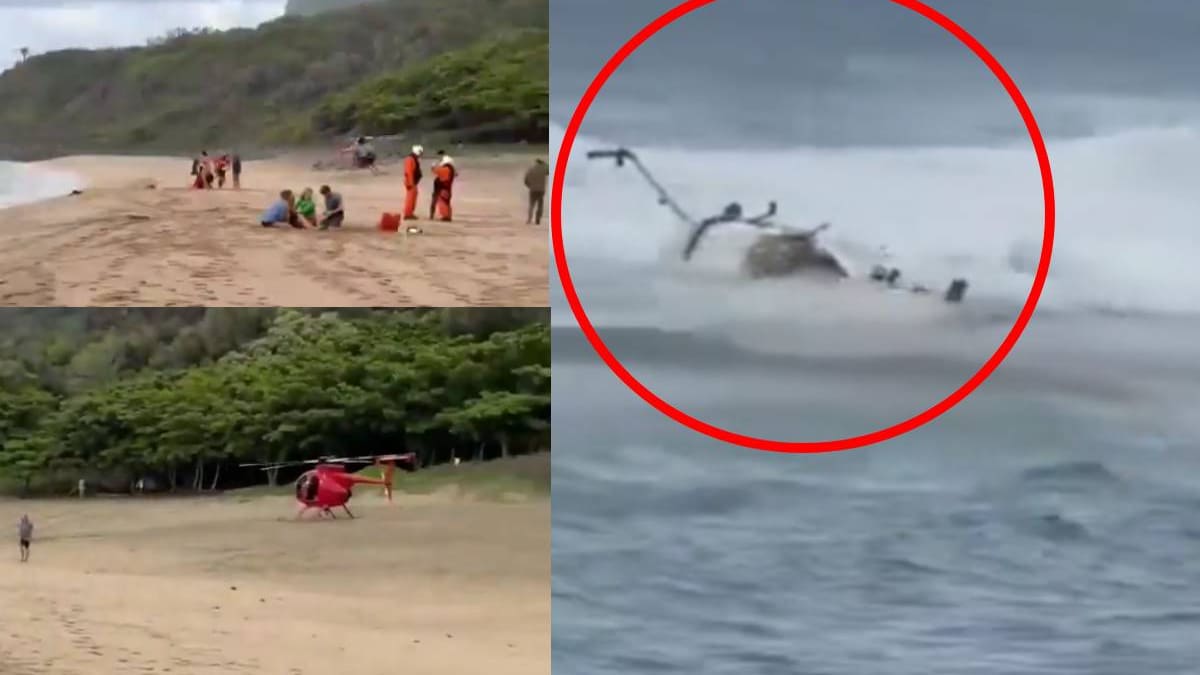 Helicóptero turístico se estrella en Kauai, Hawái: mueren 3 personas y 2 resultan heridas tras caer frente a playa Kalalau en zona de difícil acceso
