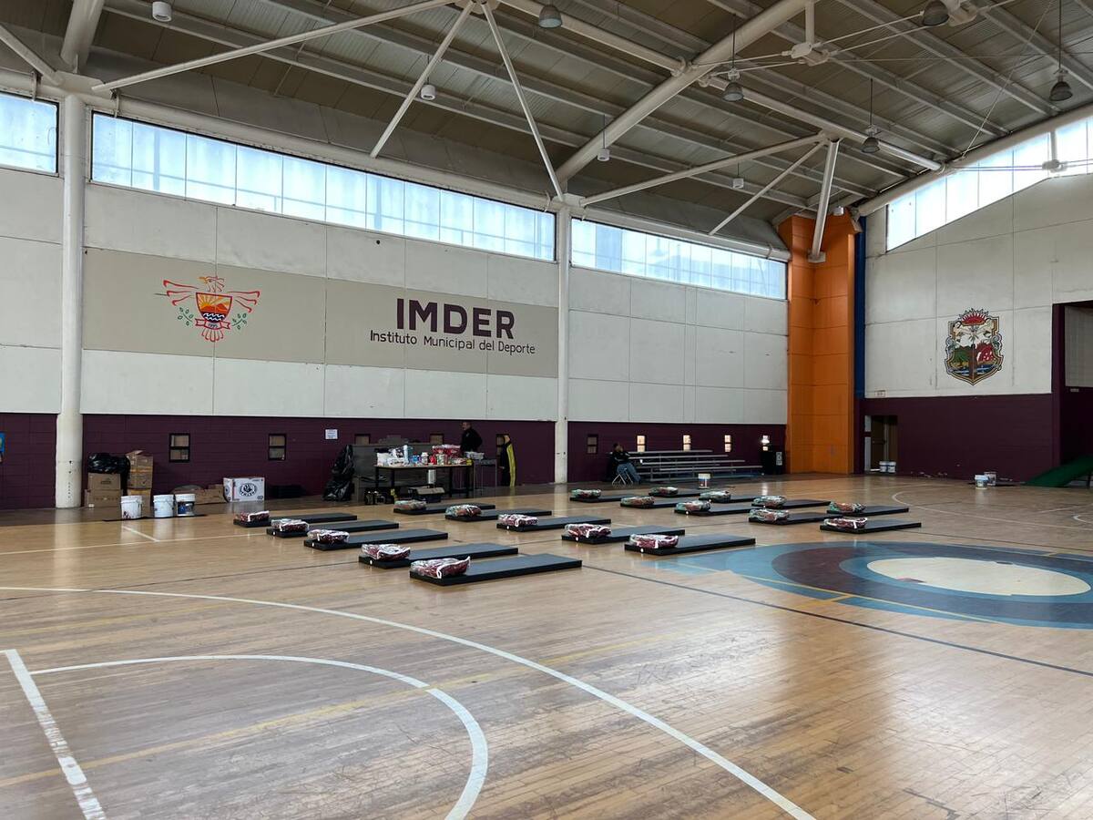 Se atendieron a 12 personas en el Refugio Temporal que se encuentra en la Unidad Deportiva Profesor Profesor Andrés Luna Rodríguez.