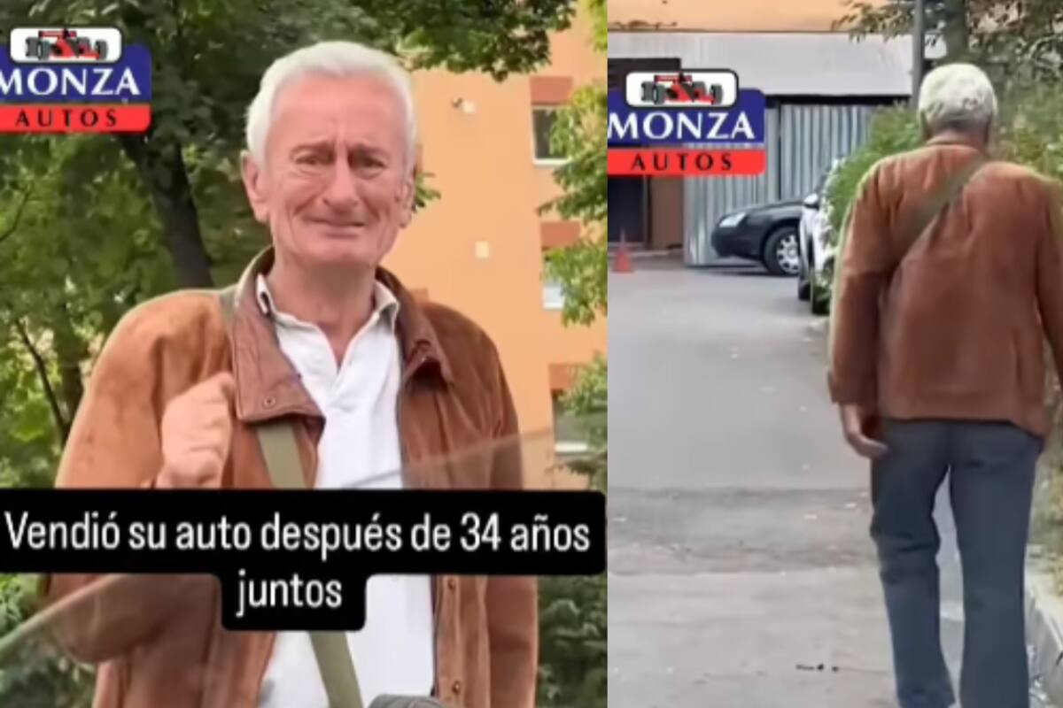Hombre se emociona hasta las lágrimas al vender su auto tras 34 años juntos