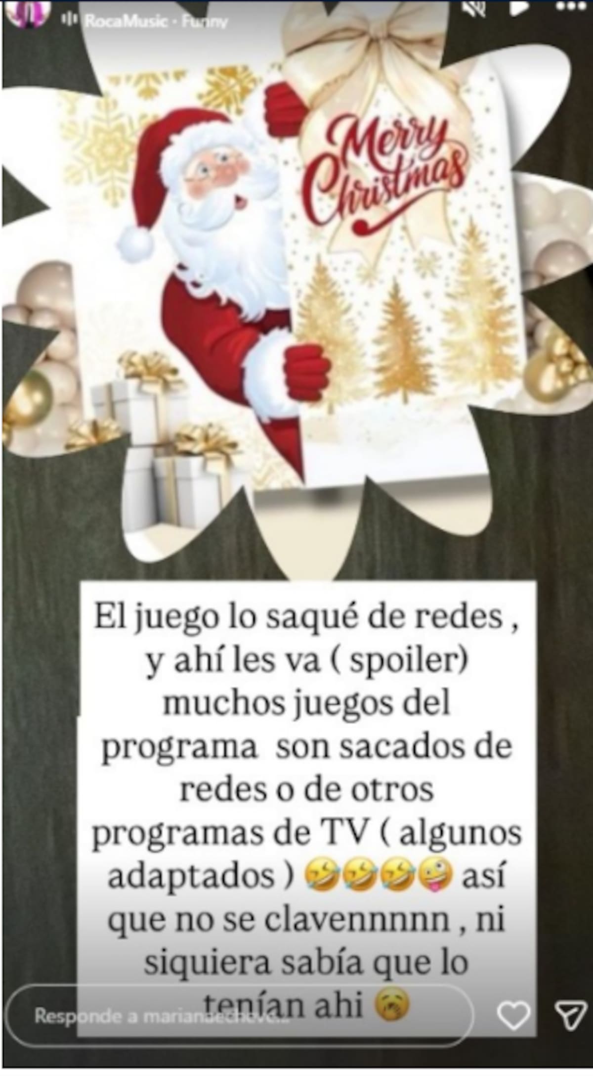 Mariana Echeverría que los juegos no son originales del programa | Instagram @marianaecheve