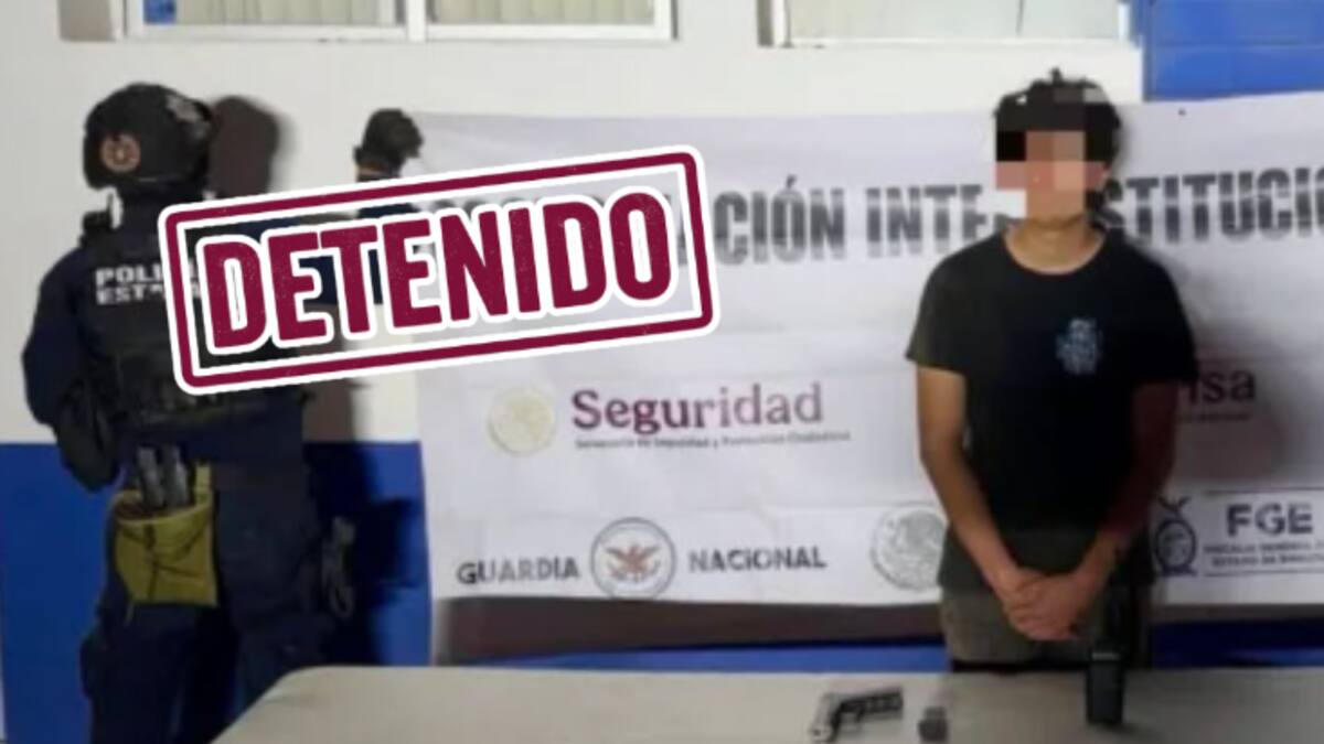 Detienen a menor armado con pistola y radio de comunicación; aumentan los casos de adolescentes vinculados a la delincuencia en enero