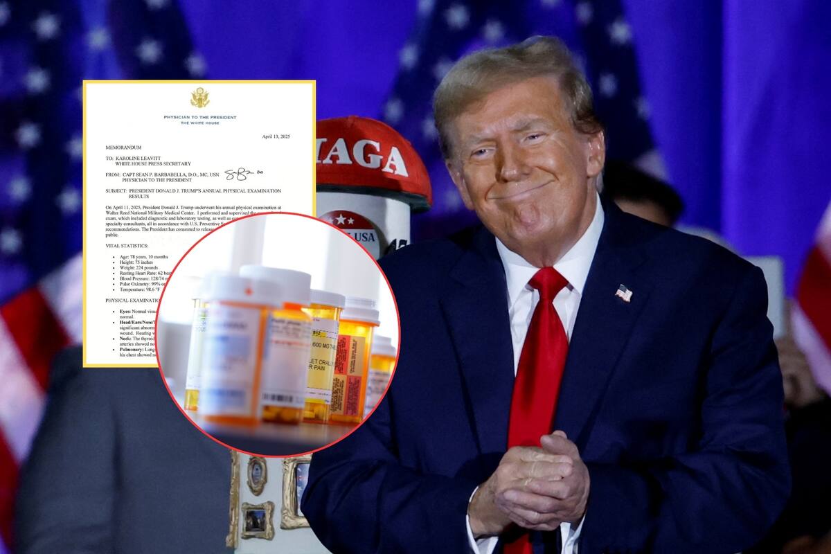 ¿Qué medicamentos toma Donald Trump actualmente? Revelan la lista con resultados de salud