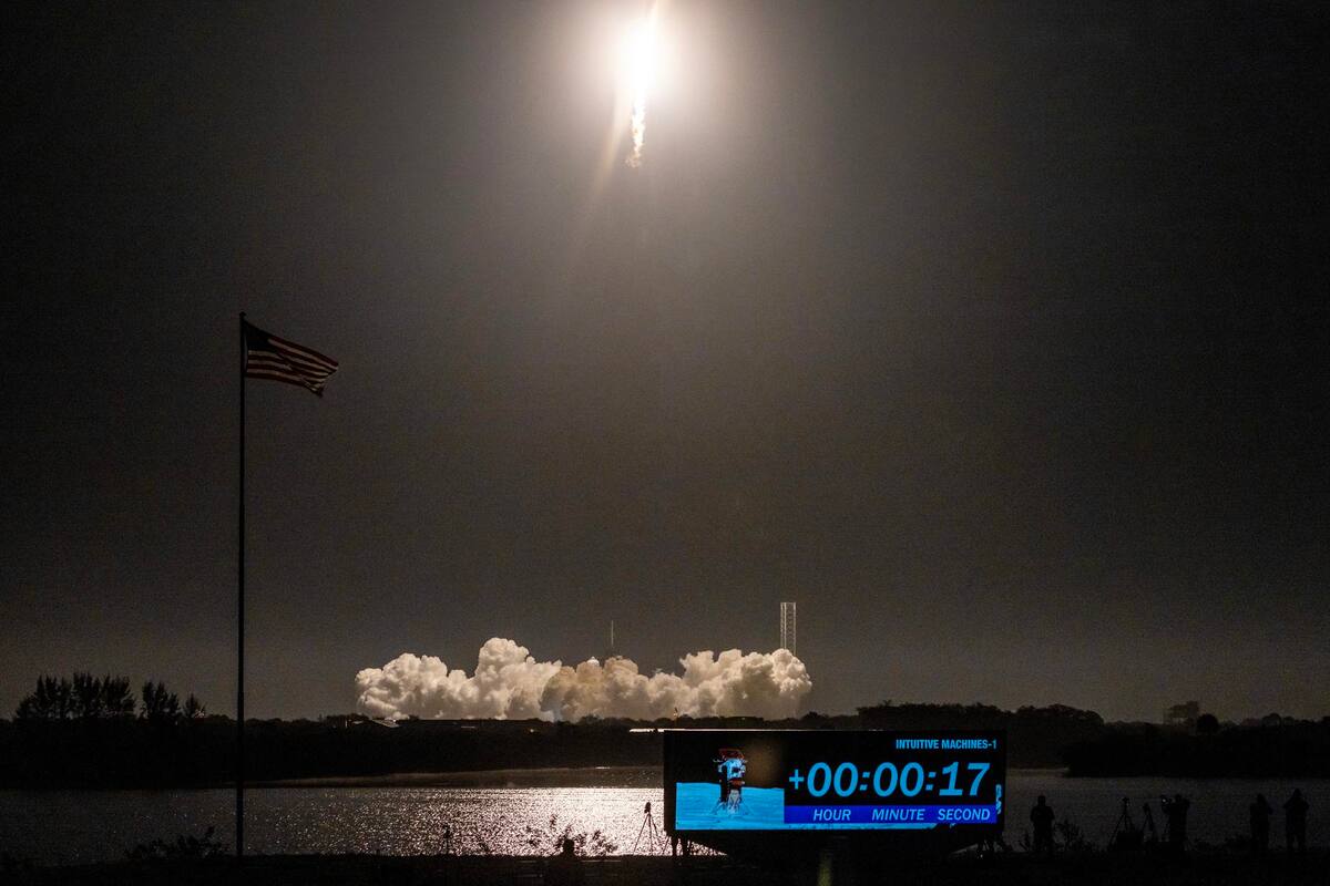 El módulo de aterrizaje Odiseo se posará en la superficie lunar el próximo jueves