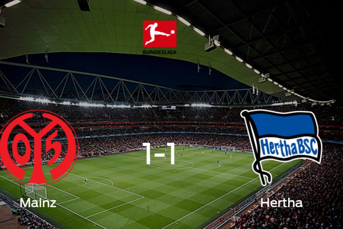 Mainz 05 y Hertha Berlín se reparten los puntos y empatan 1-1