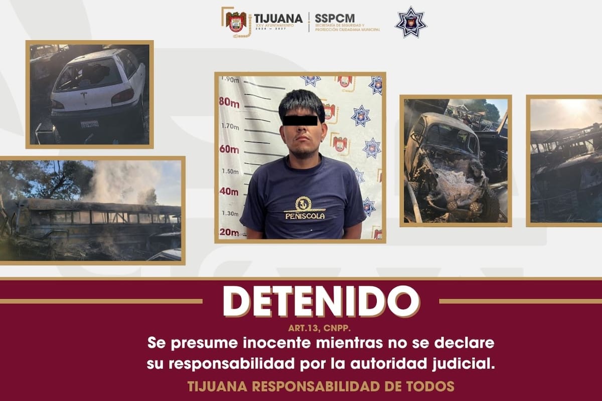 Detienen a presunto responsable de incendio en taller mecánico en la colonia Xochimilco Solidaridad