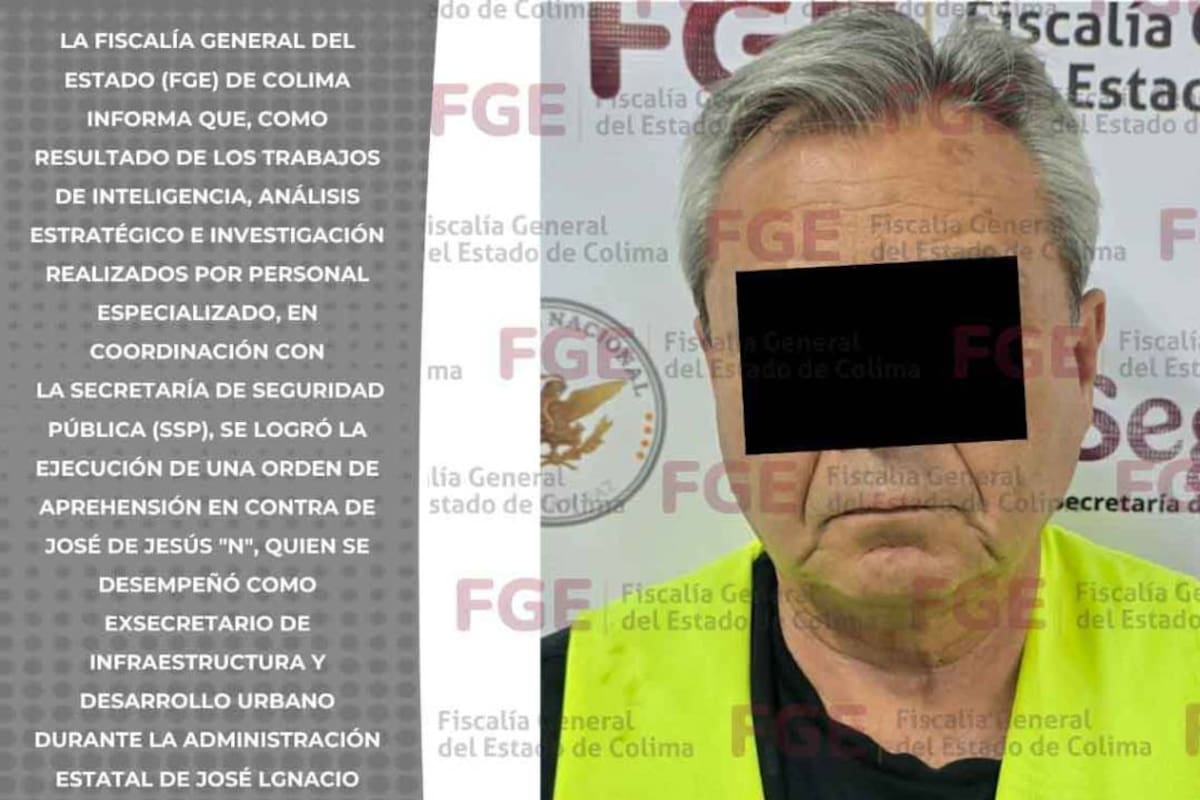 Exsecretario de Infraestructura de Colima junto con otra persona, habrían participado en un esquema para convencer a una víctima de invertir en un proyecto inmobiliario y por esto ahora se encuentra detenido