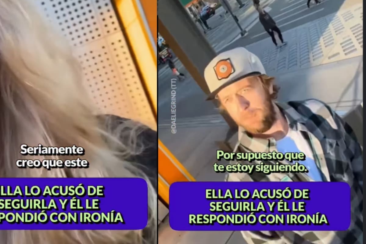 Graba pensando que un hombre la seguía en el metro, pero el verdadero motivo la dejó sin palabras y se hizo viral