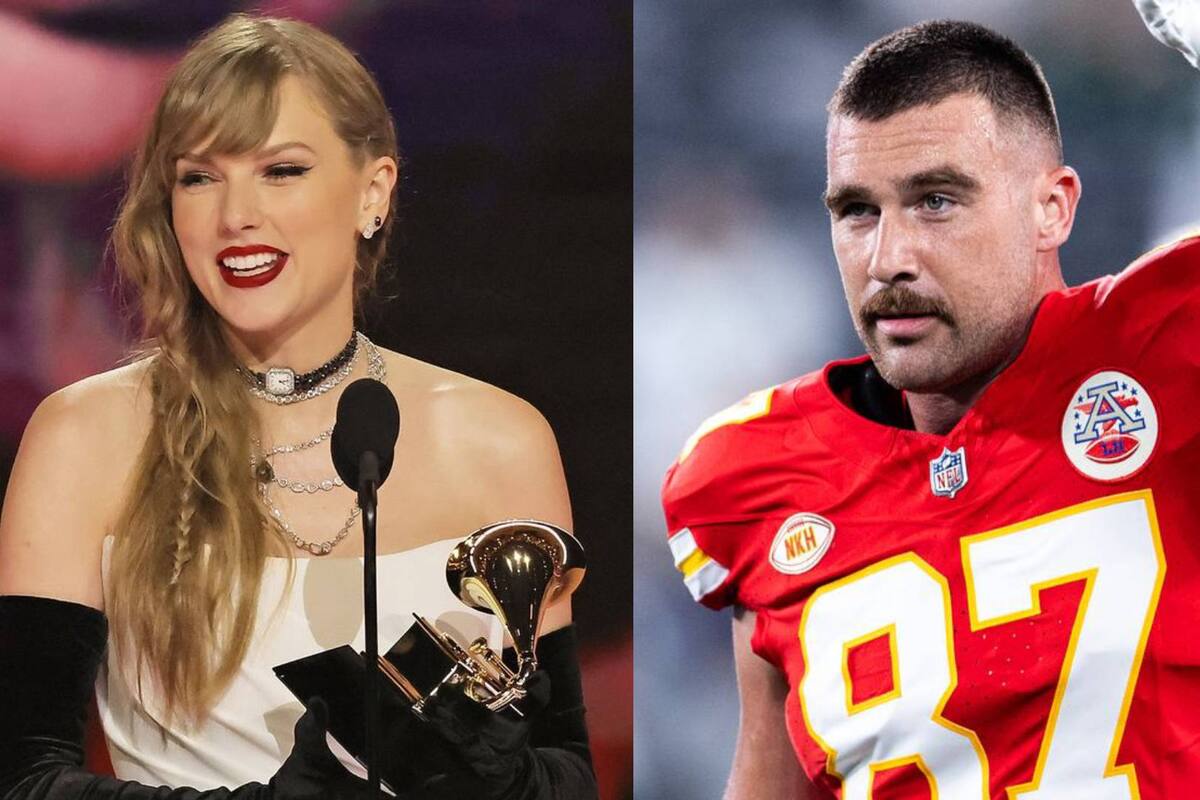 Travis Kelce felicita a Taylor Swift por su victoria en los Grammy; promete ganar el Super Bowl