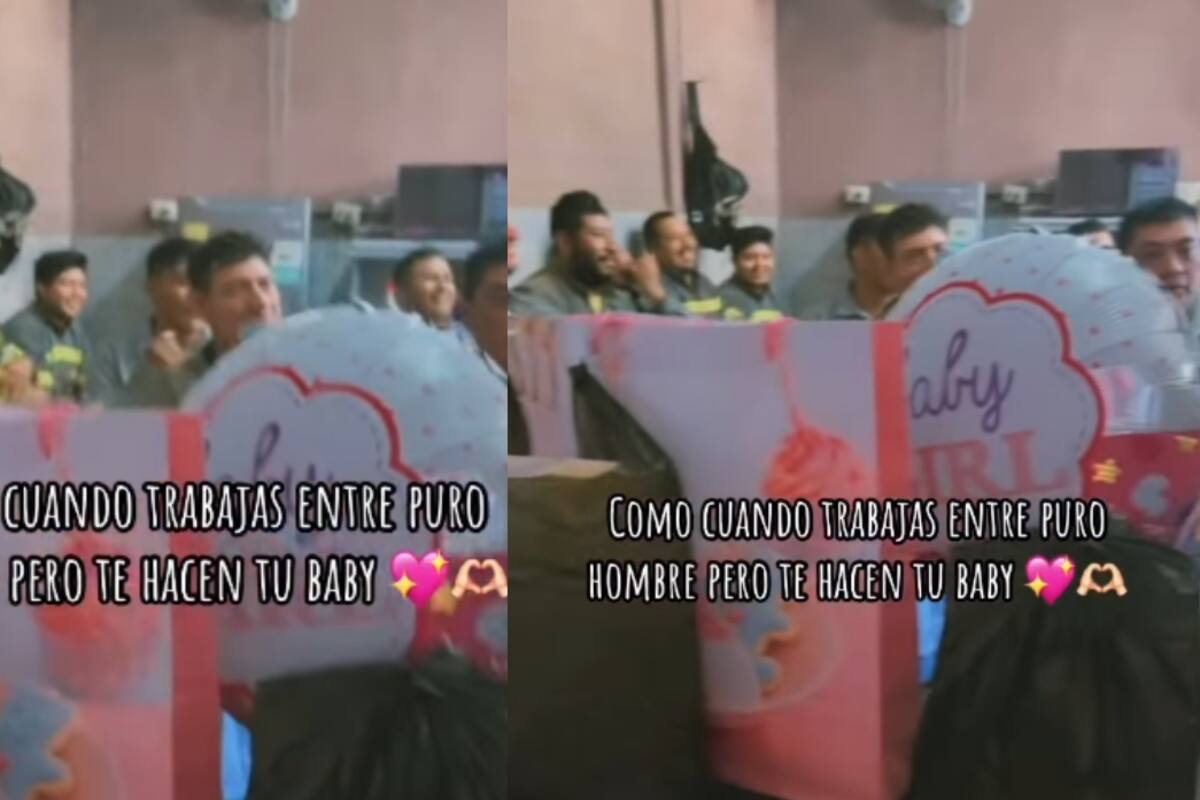 “Trabajo con puros hombres, pero eso no fue excusa”: mujer cuenta cómo sus compañeros se organizaron y le hicieron un baby shower
