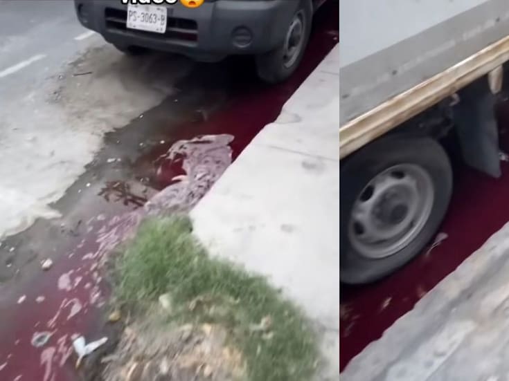 Pánico en Monterrey por una funeraria que tiñó las calles de rojo tras una descarga ilegal de sangre
