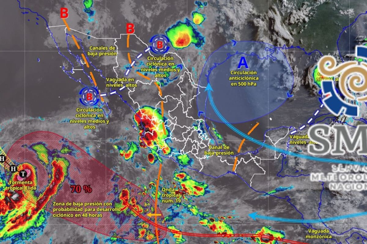 SMN alerta por lluvias intensas este viernes 17 de julio: estos estados tendrán tormentas, granizo, fuertes vientos y calor de hasta 45 grados
