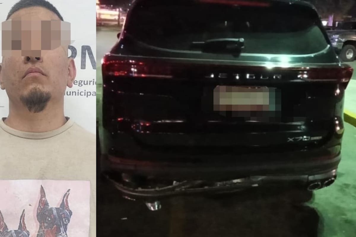 Automovilista arremete contra vagoneta y es detenido tras persecución