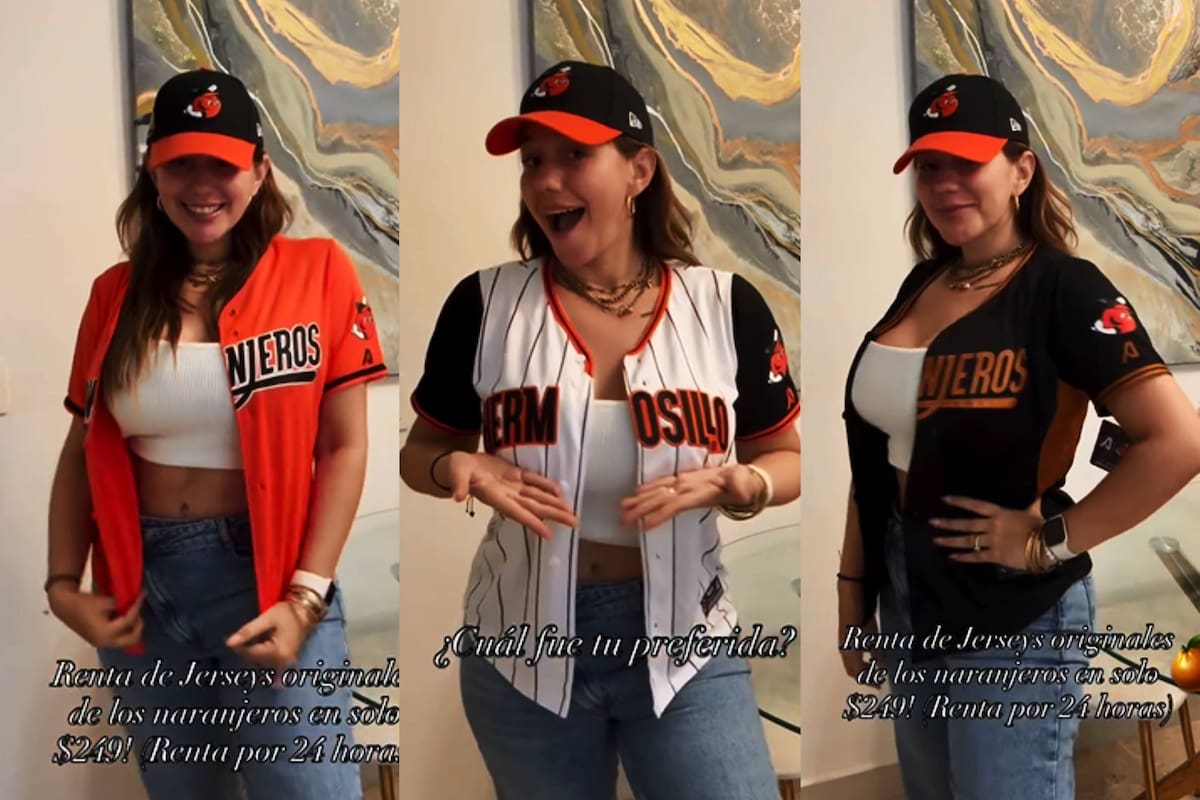 Emprendedora hermosillense renta jerseys originales de Naranjeros para lucir “fabulosa en el estadio”