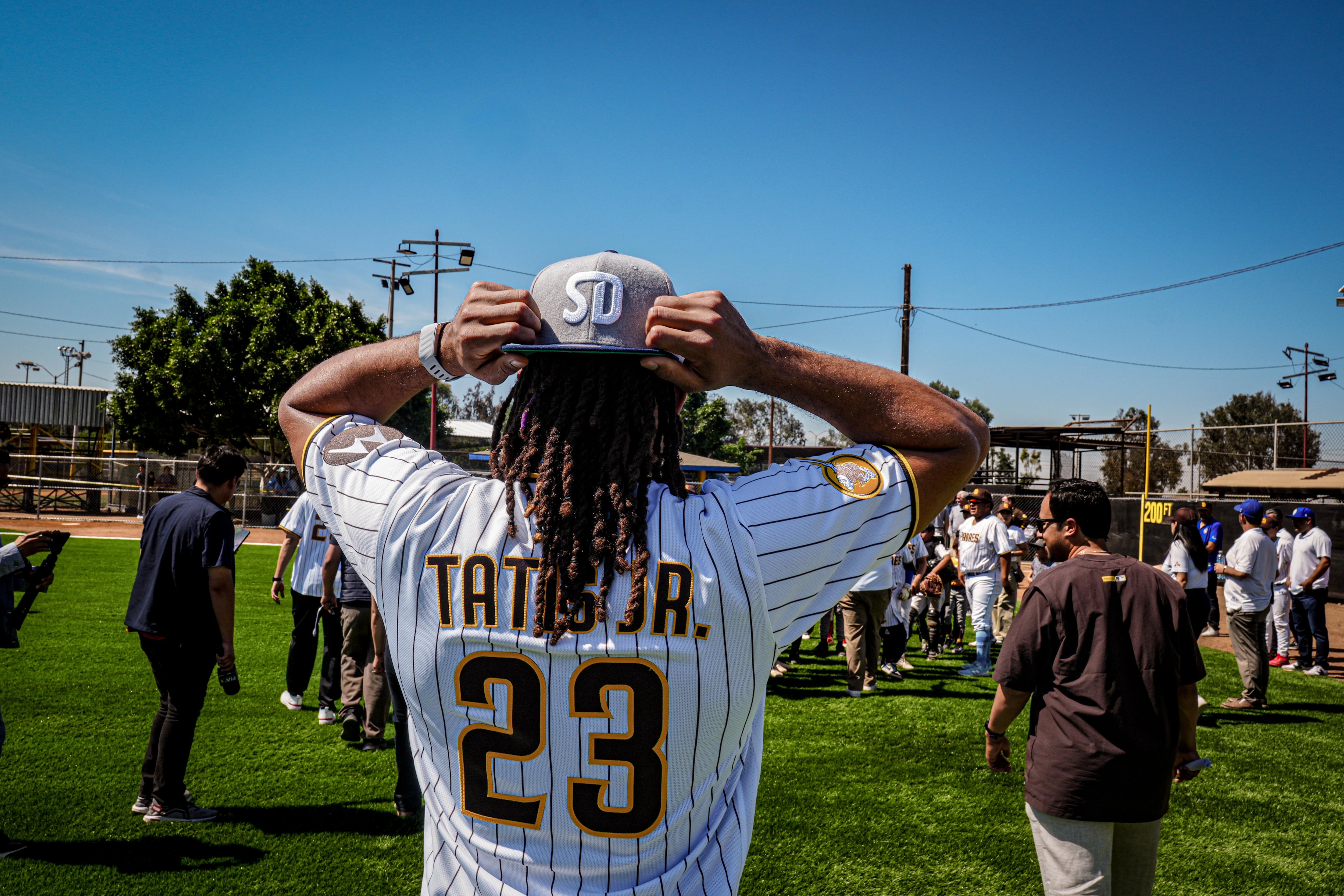 Fernando Tatis Jr tiene un campo a su nombre en la Liga Municipal de Tijuana Foto: Leonardo González