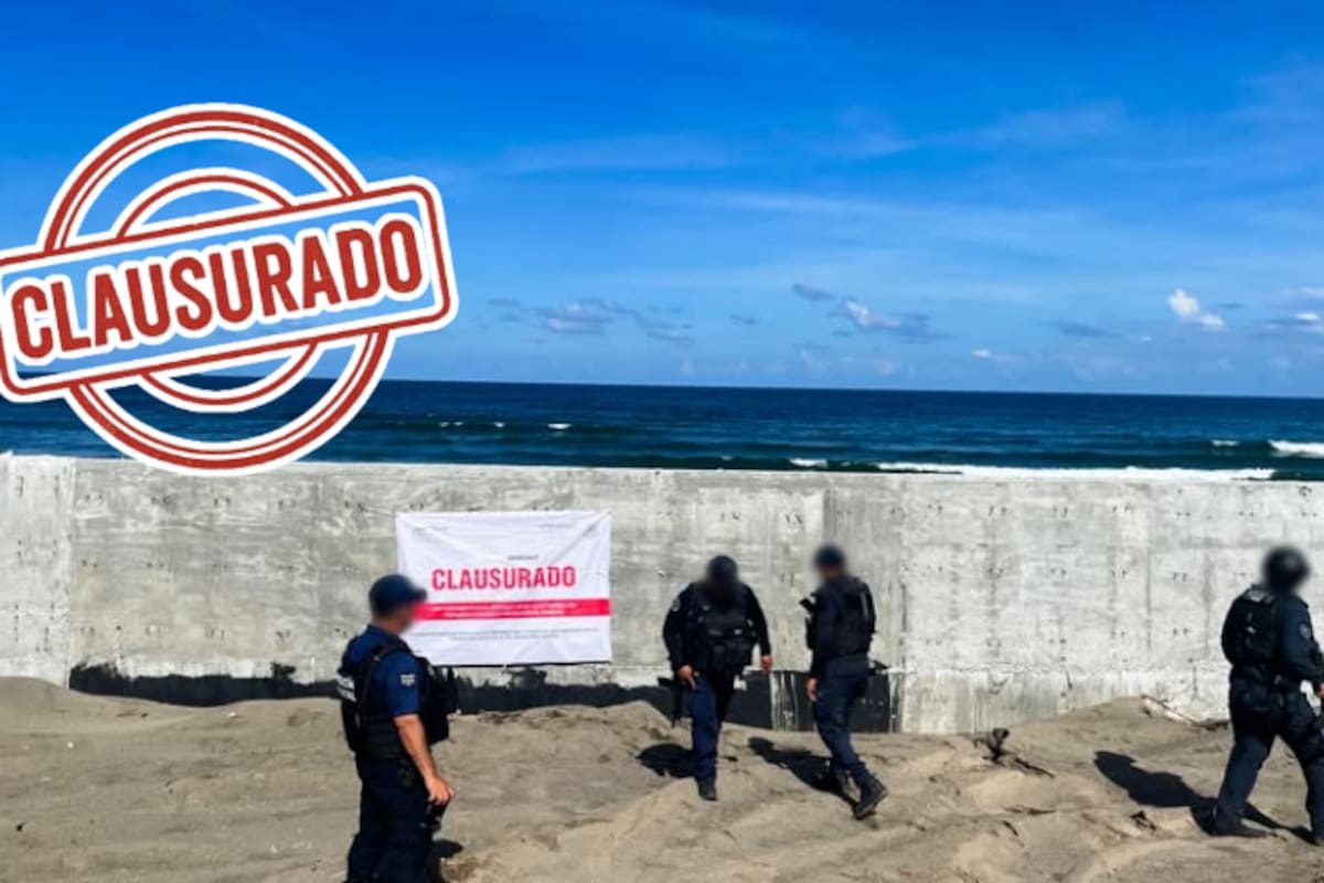 Construyen barda ilegal en zona costera de Veracruz: Profepa clausura obra que invadía área federal