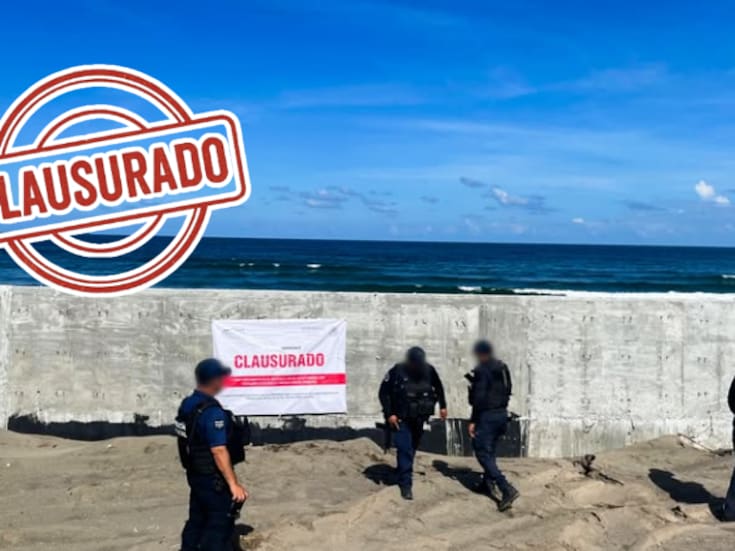 Construyen barda ilegal en zona costera de Veracruz: Profepa clausura obra que invadía área federal