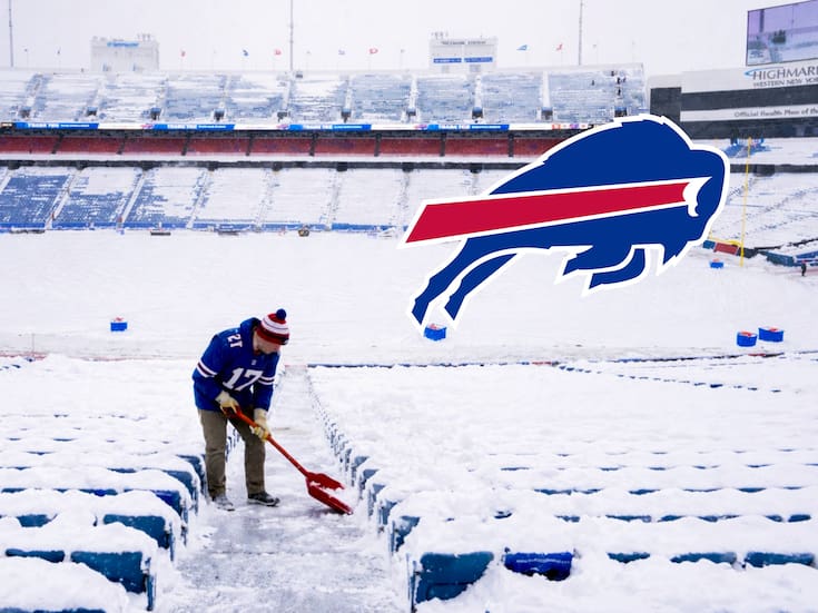¡Les pagarán un billetón! Equipo de la NFL llama a sus fans para palear la nieve del estadio antes del juego del domingo