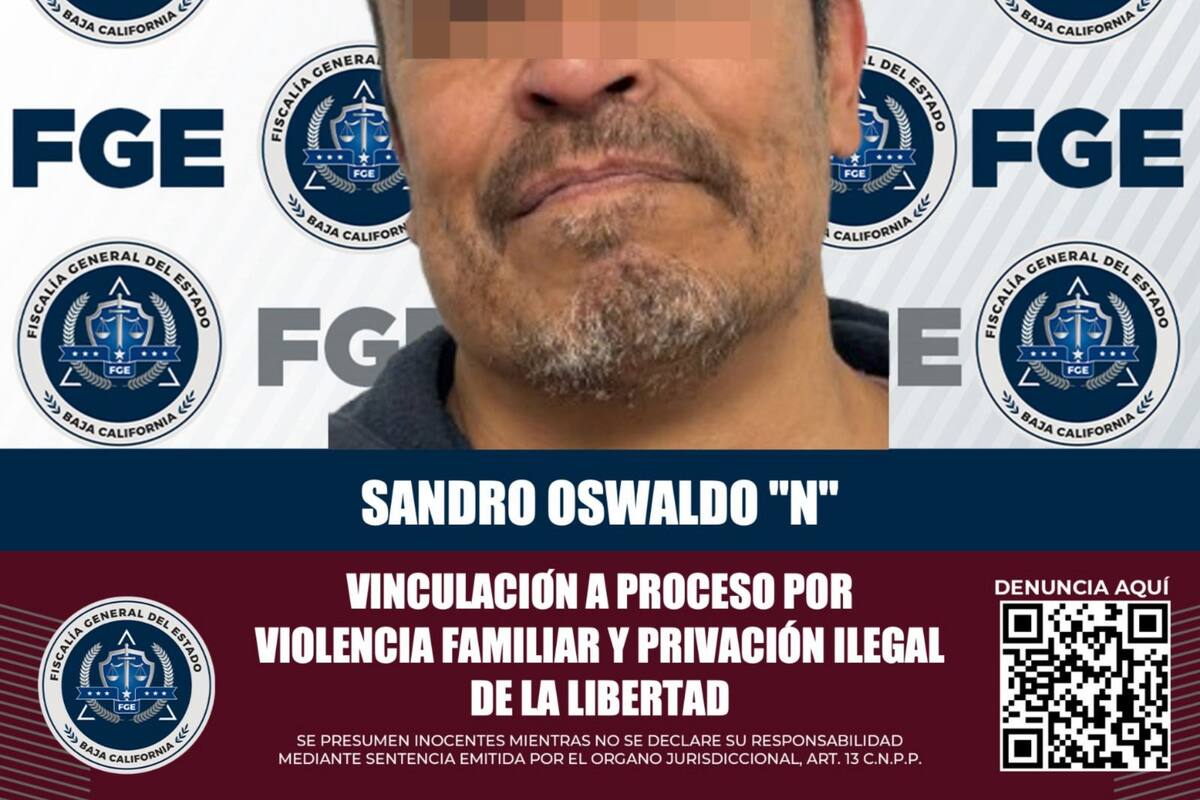 Logra FGE vinculación a proceso a sujeto por violencia familiar y privación de la libertad agravada