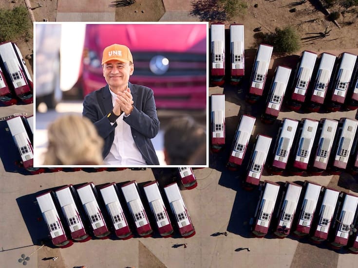 Entrega Gobernador Durazo nuevos camiones en Hermosillo; suman 420 unidades renovadas en todo Sonora