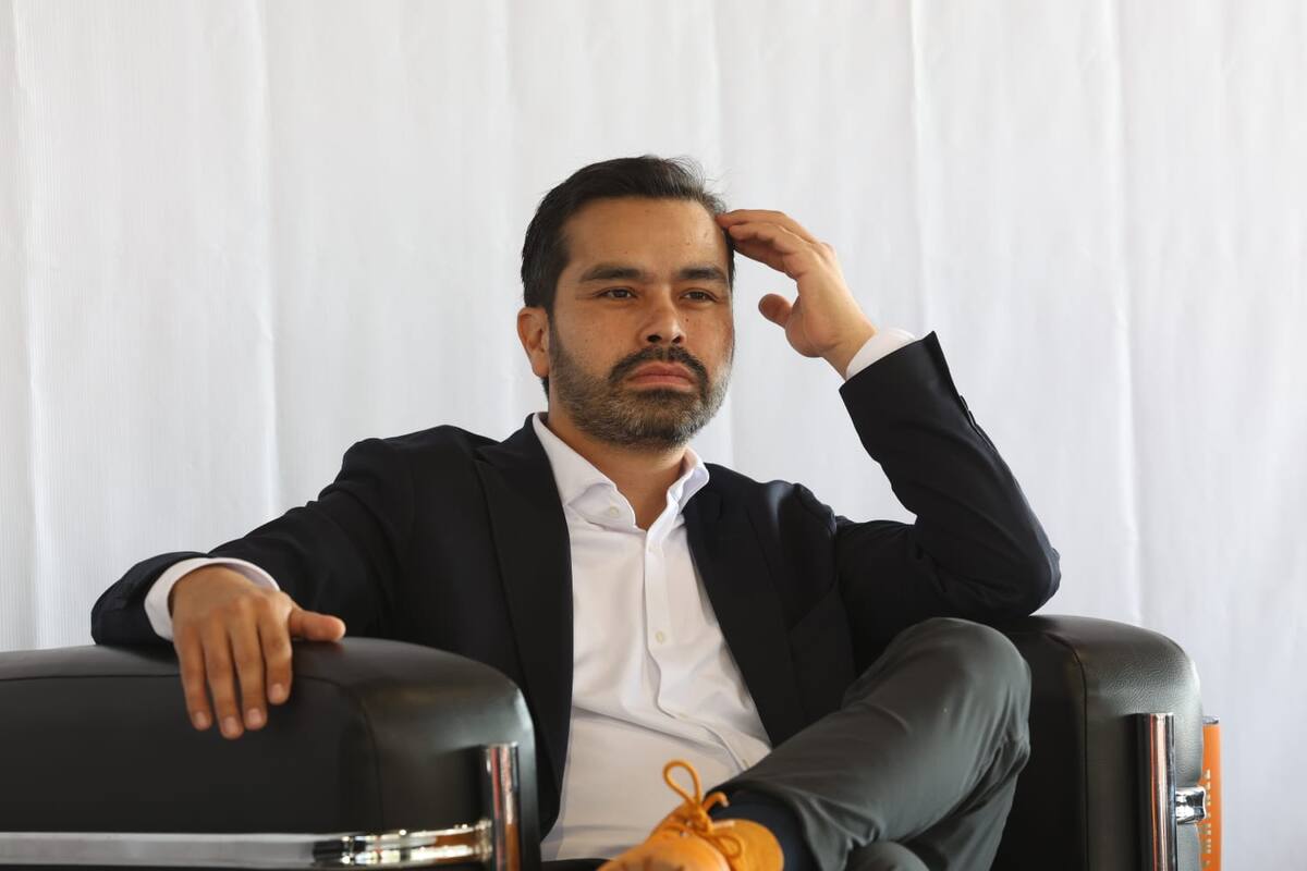 El aspirante a la Presidencia de la República, Jorge Álvarez Máynez.