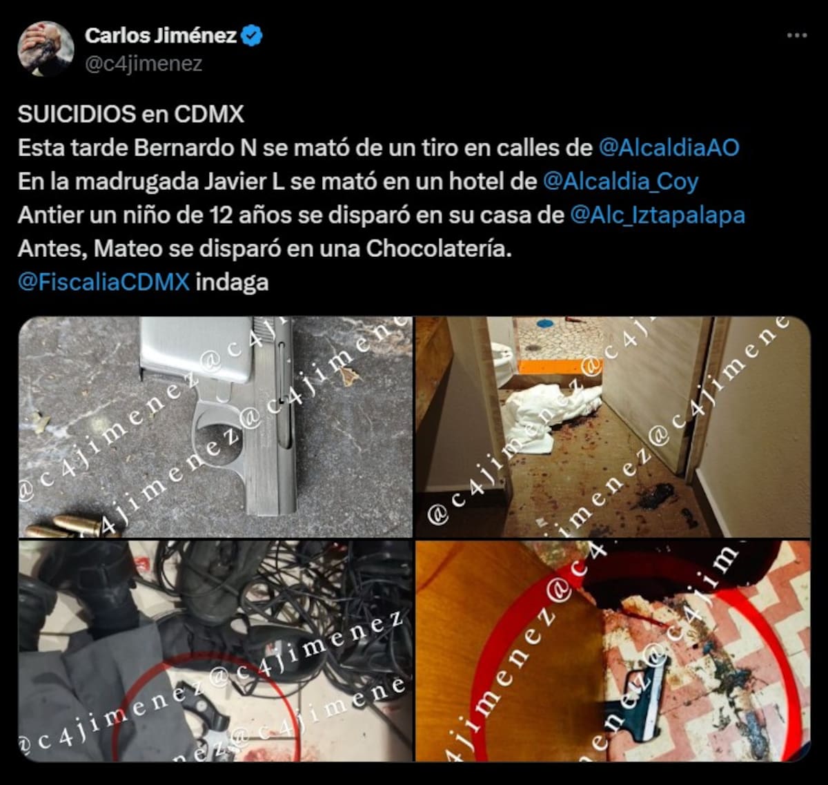 Post de Carlos Jiménez.