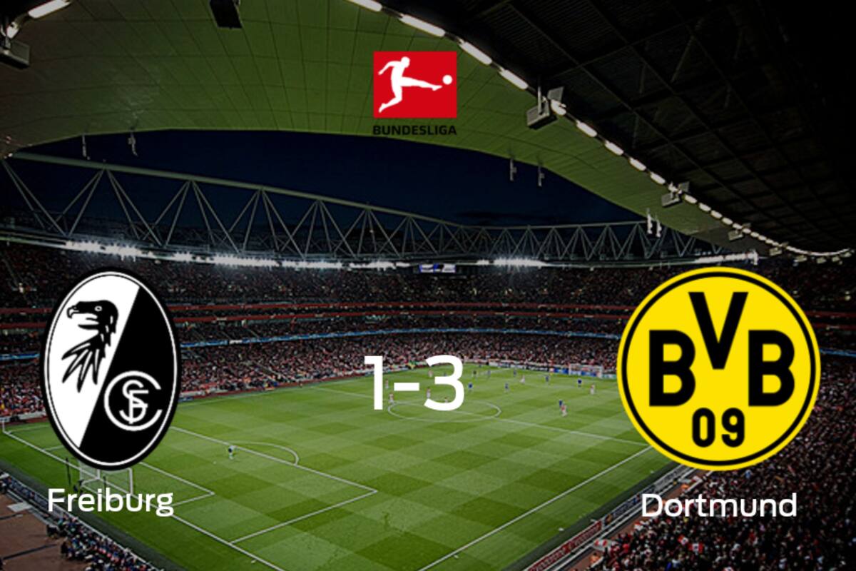 3-1: Borussia Dortmund se impone en el estadio de SC Freiburg