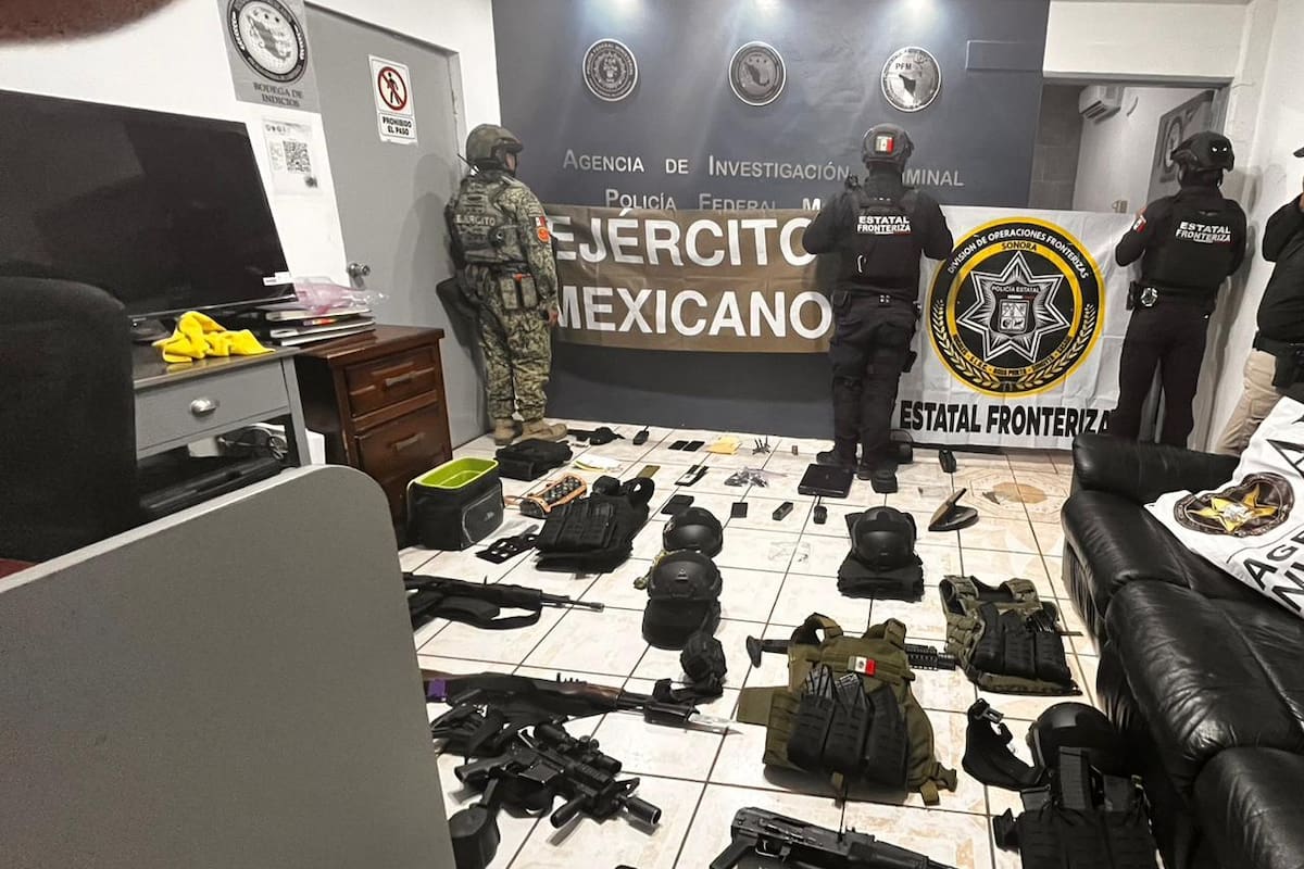 Aseguran armamento en el municipio General Plutarco Elías Calles