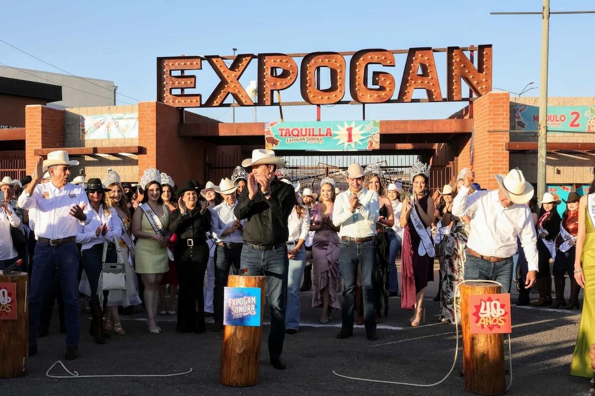 Inauguran la ExpoGan Sonora 2025 en su edición 40 con el tradicional “corte de reata”